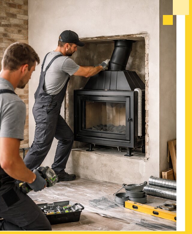 Установка каминных топок в Самаре: монтаж, подключение