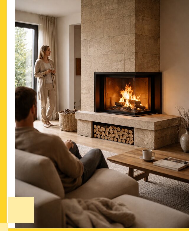 Угловые камины из кирпича установка в Самаре от 151590 р. ЭриданСмр