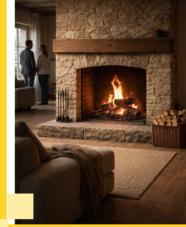 Открытые камины под ключ в Самаре от 151590 р. ЭриданСмр