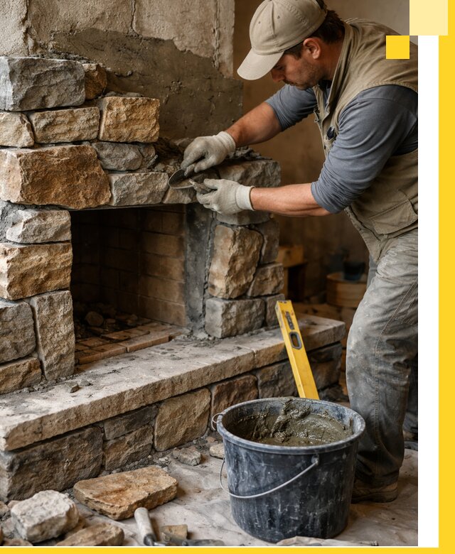 Изготовление и установка каменных каминов под ключ в Самаре