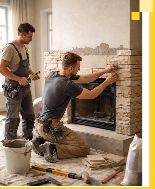 Установка и монтаж каминов для загородного дома в Самаре