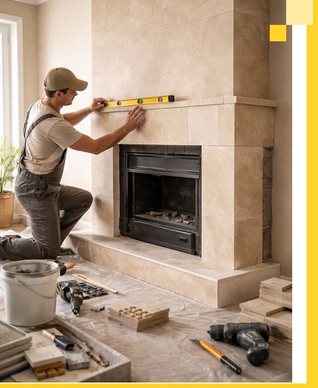 Установка и монтаж каминов в частном доме под ключ в Самаре