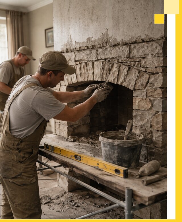 Изготовление каминов под ключ в Самаре, монтаж и отделка