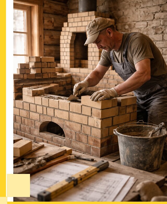 Кладка печей из кирпича в Самаре цены от 30318 р. - ЭриданСмр