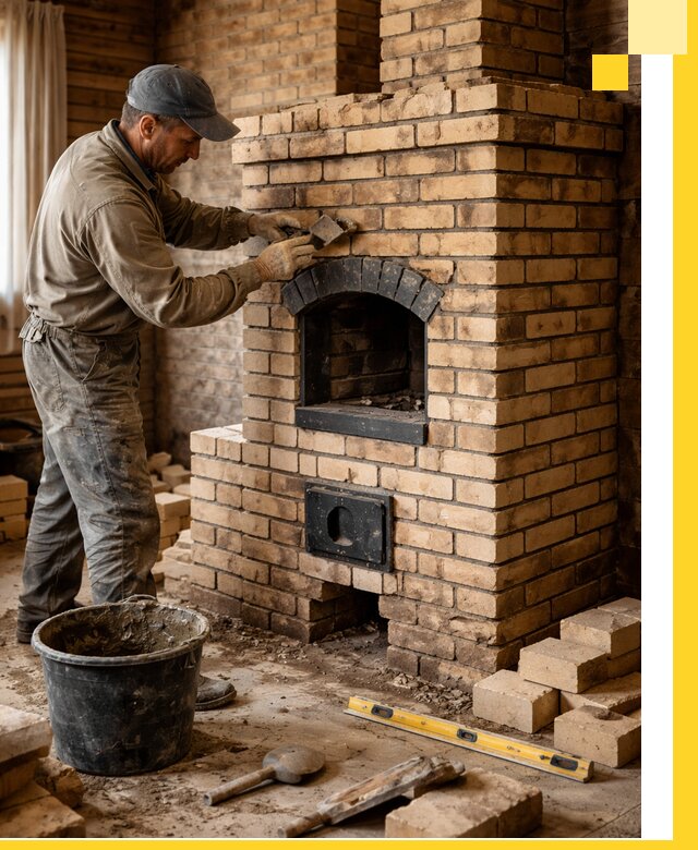 Кирпичные печи под ключ в Самаре: проектирование и кладка