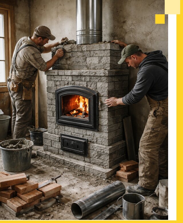 Производство, поставка и монтаж дровяных печей в Самаре