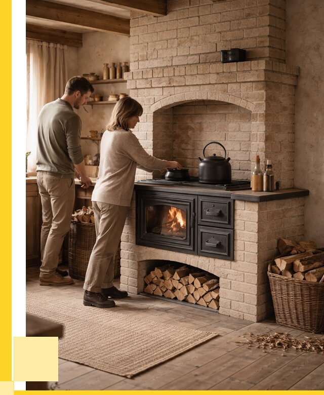 Печи с плитой в Самаре от 45477 р. | ЭриданСмр — кирпичная печь