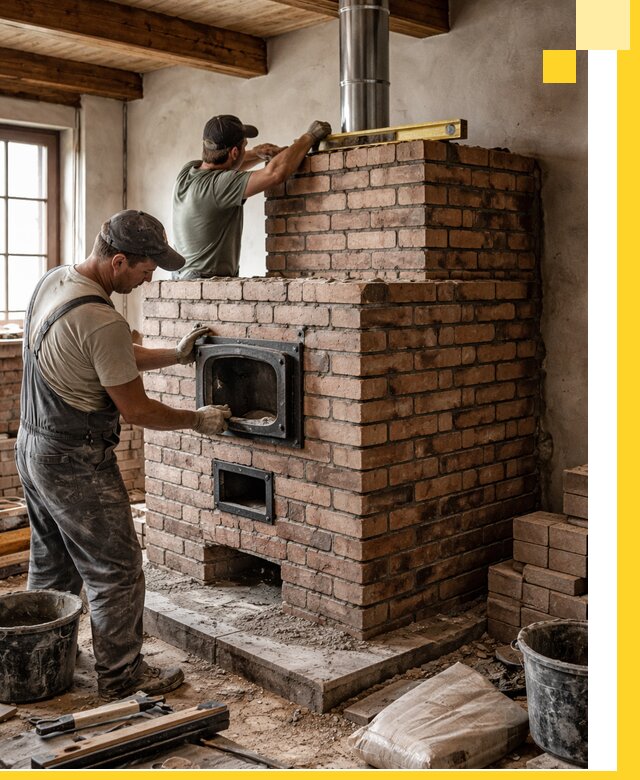 Печи для загородного дома под ключ в Самаре — монтаж и сервис