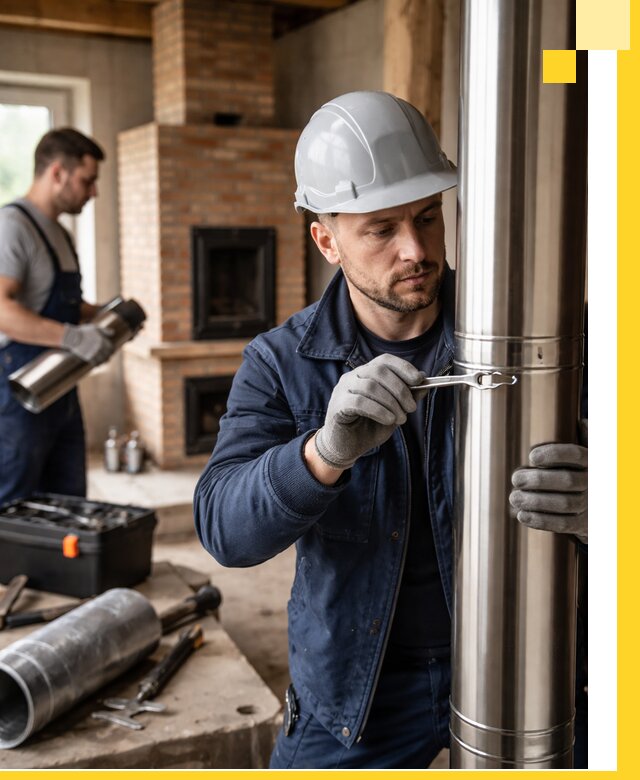 Профессиональный монтаж дымоходов для печей в Самаре