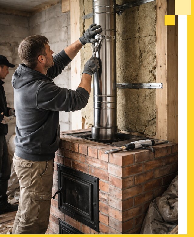 Изготовление и монтаж печей и дымоходов под ключ в Самаре