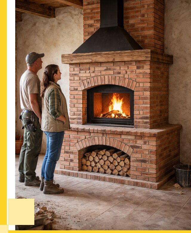 Печи камины из кирпича в Самаре от 121272 р. | ЭриданСмр