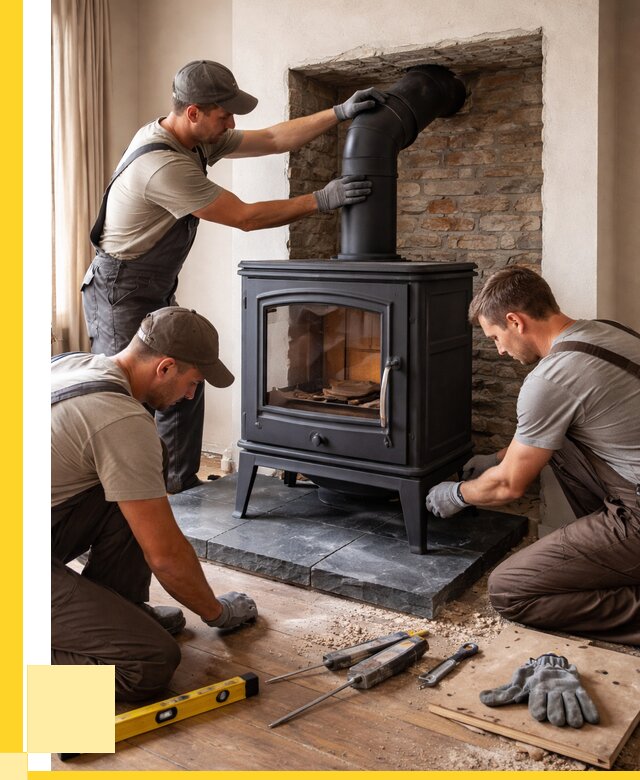 Монтаж печи камина в частном доме в Самаре от 25265 р. | ЭриданСмр