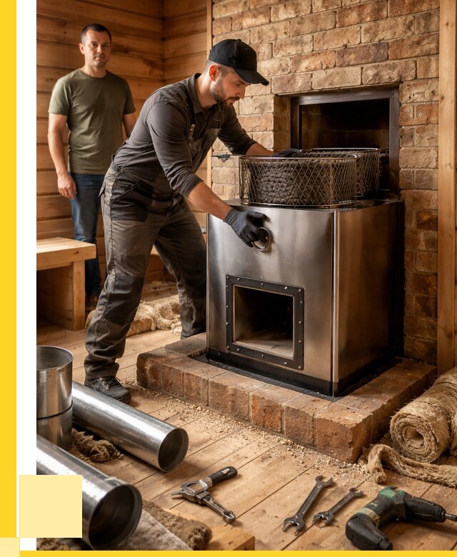 Монтаж банных печей под ключ в Самаре от 18191 р., ЭриданСмр