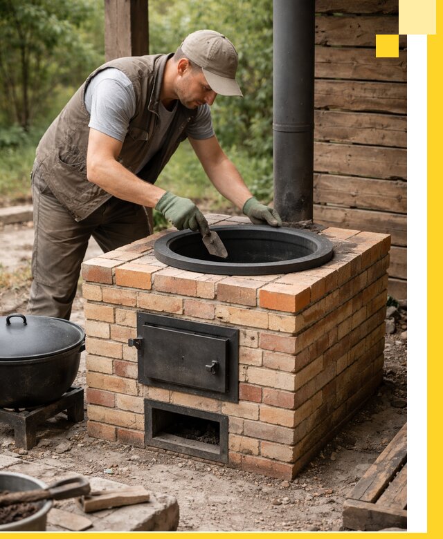 Изготовление и установка печей для казана в Самаре под ключ