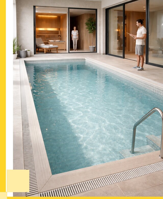 Отделка бассейна пленкой ПВХ в Самаре от 3537 р. - ЭриданСмр