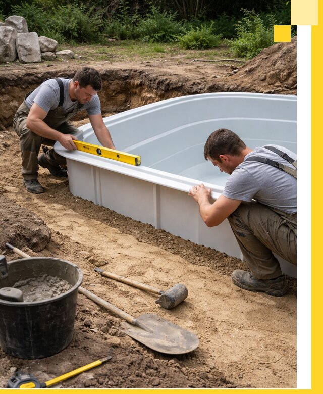Производство и установка пластиковых бассейнов в Самаре под ключ