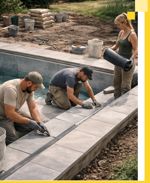 Строительство и монтаж уличных бассейнов под ключ в Самаре