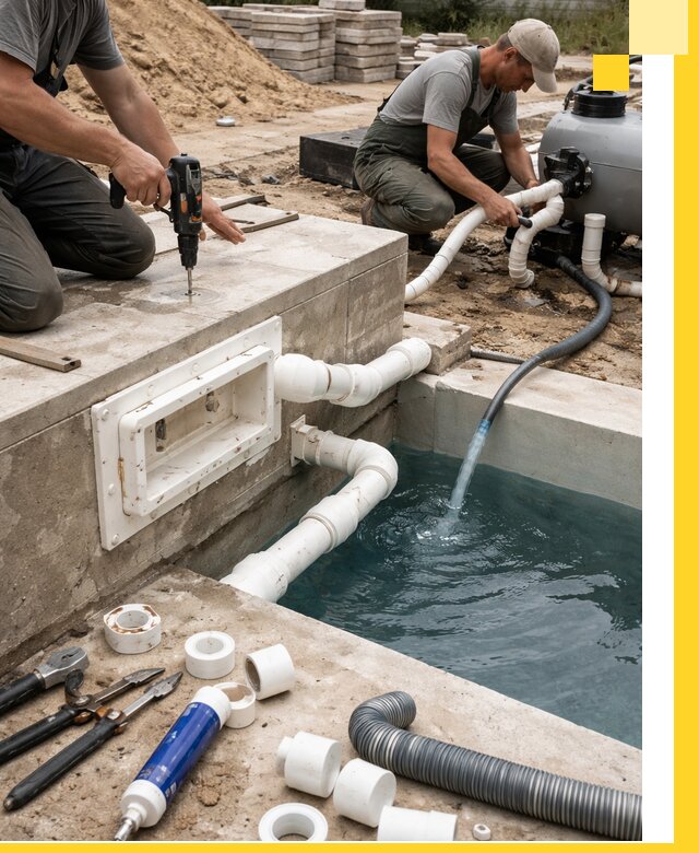 Строительство скиммерных бассейнов под ключ в Самаре