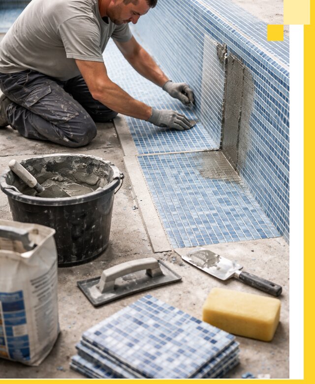 Укладка и ремонт мозаики для бассейнов под ключ в Самаре