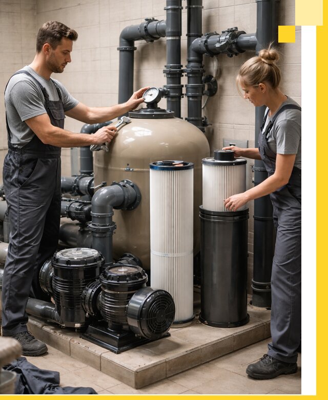 Фильтры и системы фильтрации для бассейнов в Самаре