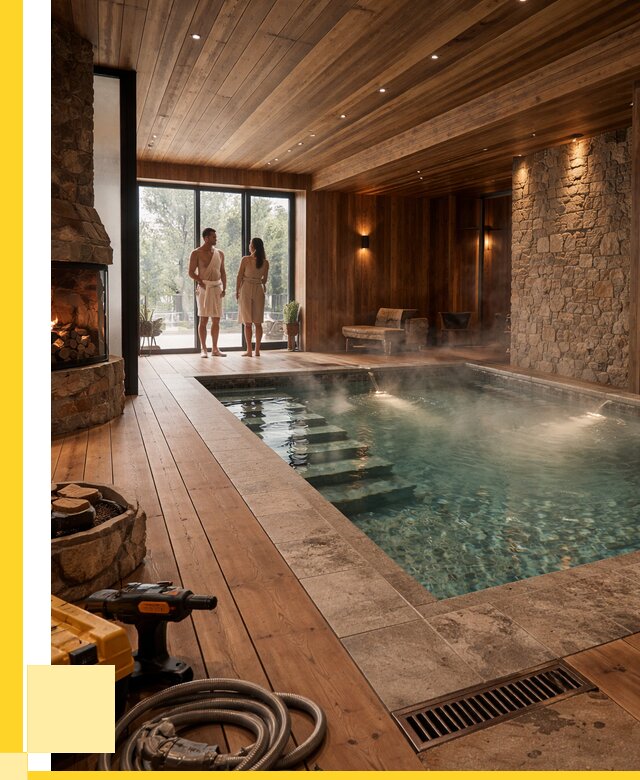 Проекты бань с бассейном под ключ в Самаре от 75795 р., ЭриданСмр