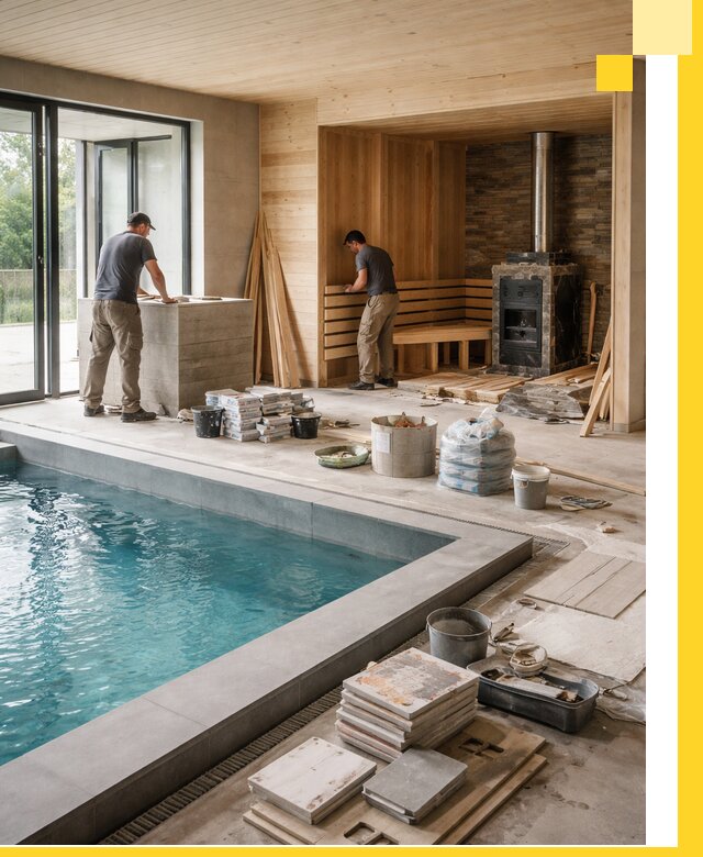 Проектирование и строительство бань с бассейном в Самаре