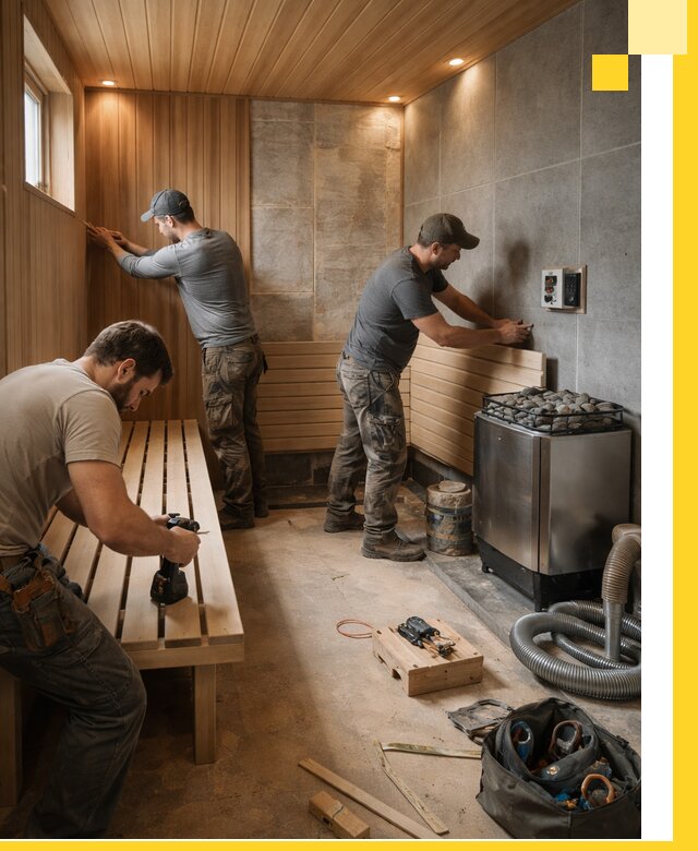Сауны под ключ в Самаре, проектирование, строительство, отделка