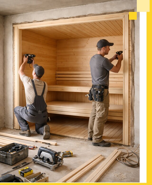 Монтаж саун под ключ в Самаре — проектирование и установка