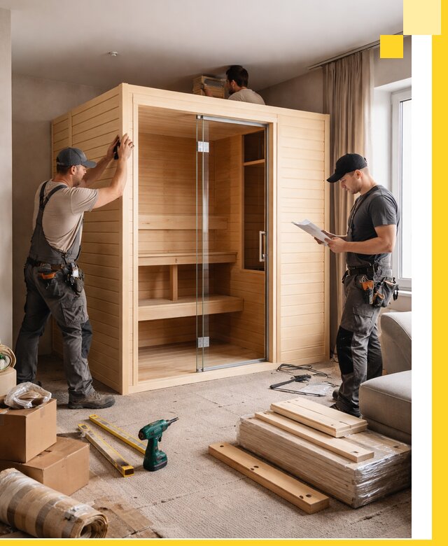 Установка и благоустройство саун в квартире в Самаре