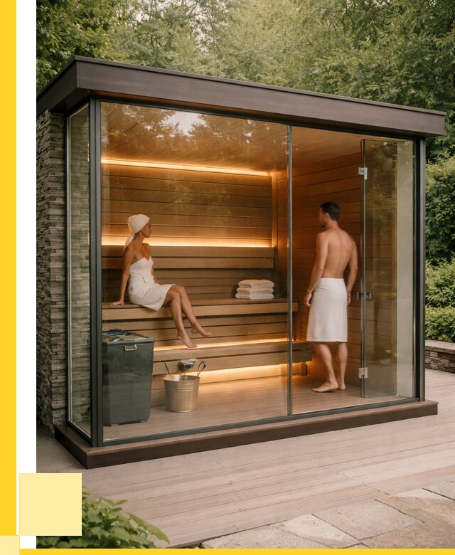 Сауна стеклянная и двери для сауны в Самаре от 252650 р. | ЭриданСмр