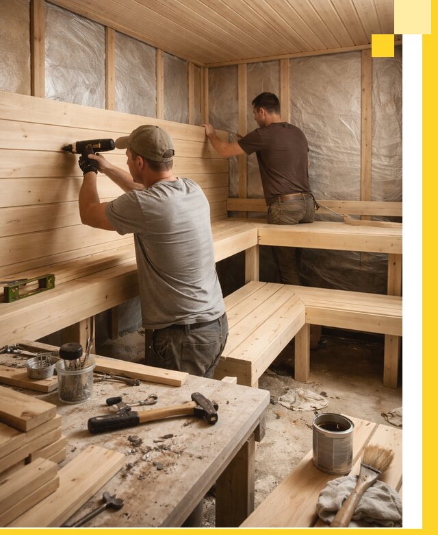 Профессиональная отделка бань и саун под ключ в Самаре