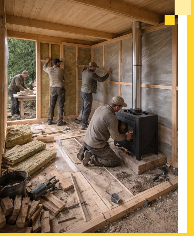 Профессиональный монтаж бань под ключ в Самаре для дома