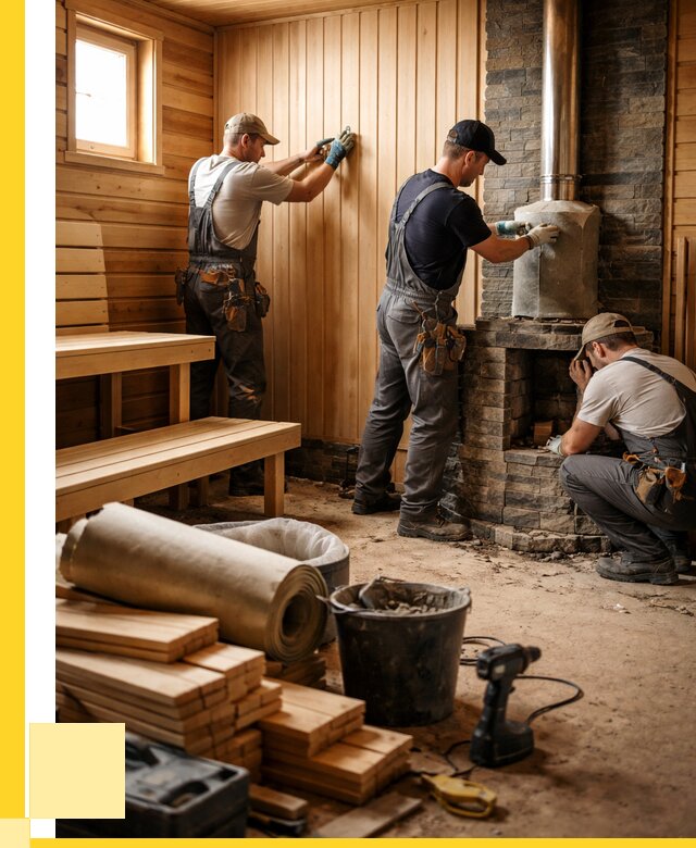 Ремонт бань под ключ в Самаре от 45477 р. | ЭриданСмр