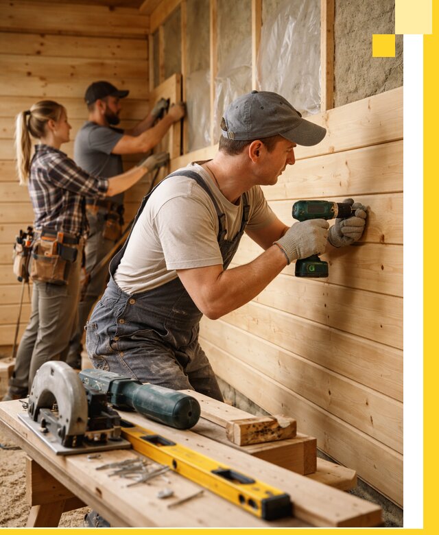 Обшивка бань под ключ в Самаре: отделка стен и потолков