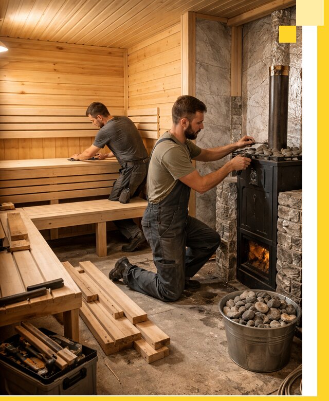 Дизайн и строительство интерьеров бань под ключ в Самаре