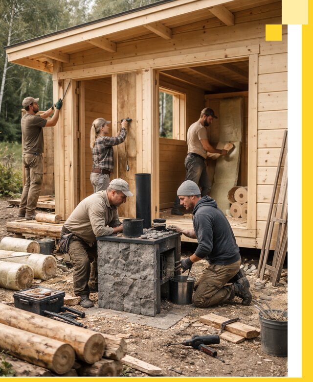 Купить баню под ключ в Самаре строительство монтаж отделка