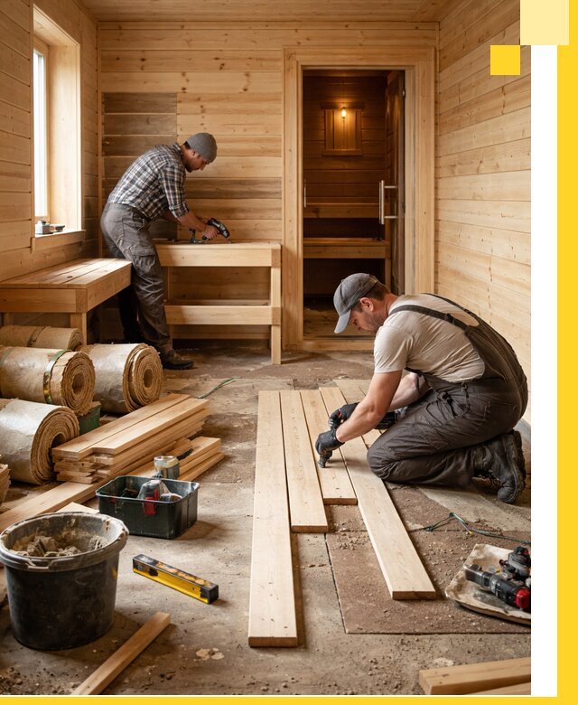 Индивидуальный проект бани с комнатой отдыха под ключ в Самаре