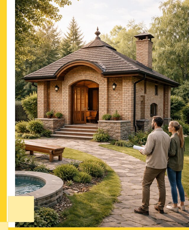 Проект кирпичной бани в Самаре от 30318 р. | ЭриданСмр