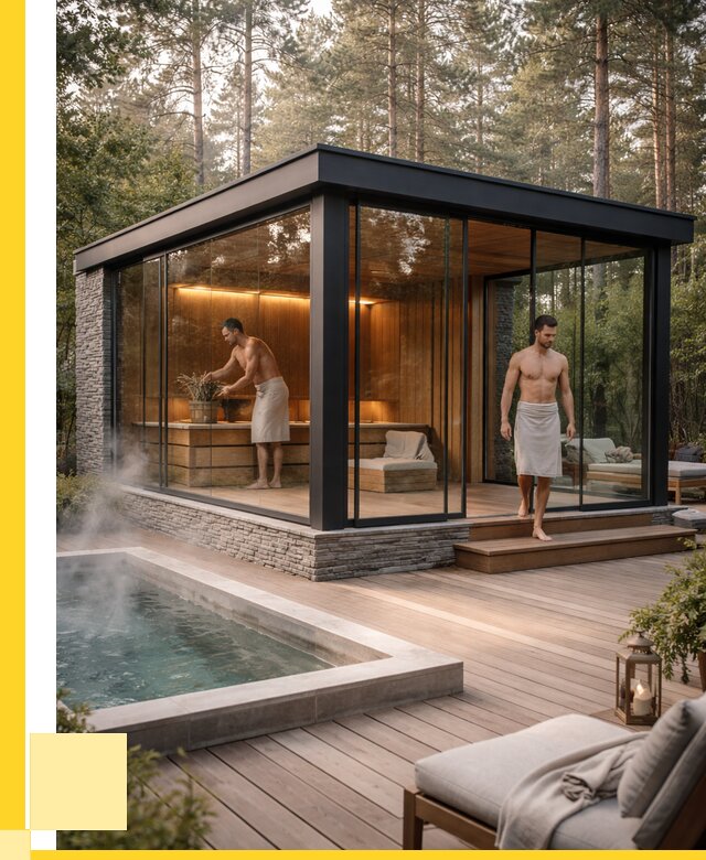 Стеклянные бани и двери в Самаре от 454770 р. | ЭриданСмр