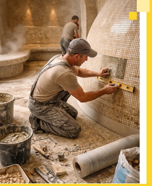 Хамам под ключ в Самаре: проектирование, строительство, отделка