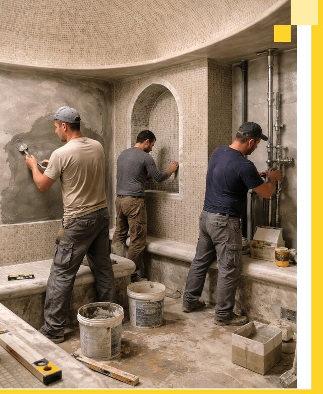 Профессиональный монтаж хамамов под ключ в Самаре с гарантией