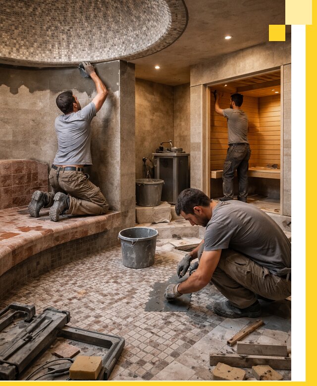 Проект и строительство хамама бани и сауны под ключ в Самаре