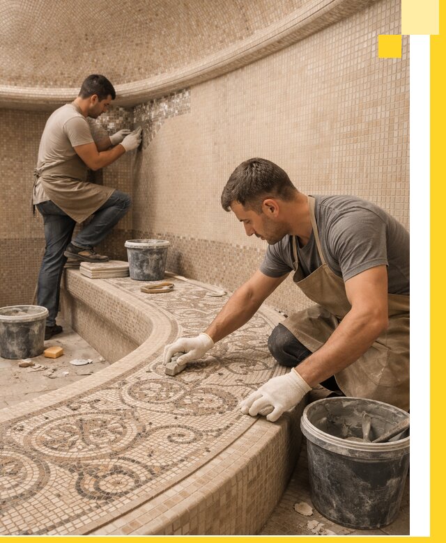 Плитка для хамама в Самаре, укладка, подбор и поставка