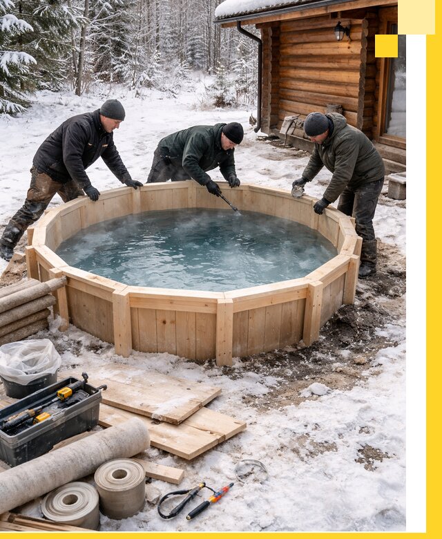 Изготовление и установка ледяных купелей под ключ в Самаре
